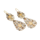Iberian Diamond Drop Earrings-Charlotte Sayers Antique Jewellery