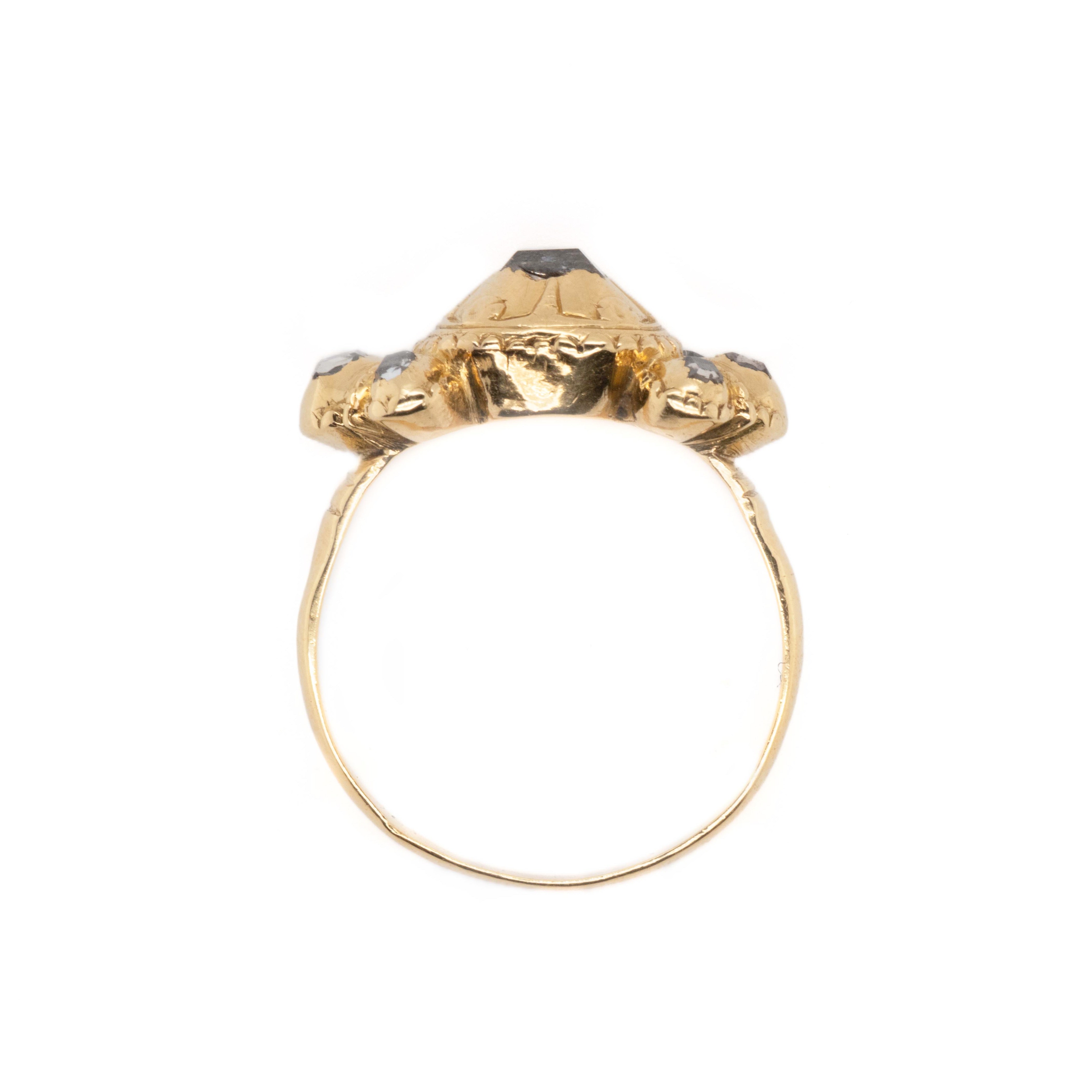 Iberian Diamond Ring-Charlotte Sayers Antique Jewellery