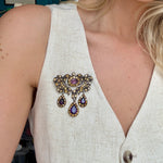 Iberian Girandole Brooch-Charlotte Sayers Antique Jewellery