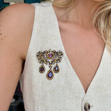 Iberian Girandole Brooch-Charlotte Sayers Antique Jewellery