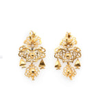 Iberian Gold and Diamond Earrings-Charlotte Sayers Antique Jewellery