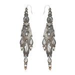 Iberian Paste Drop Earrings-Charlotte Sayers Antique Jewellery