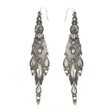 Iberian Paste Drop Earrings-Charlotte Sayers Antique Jewellery