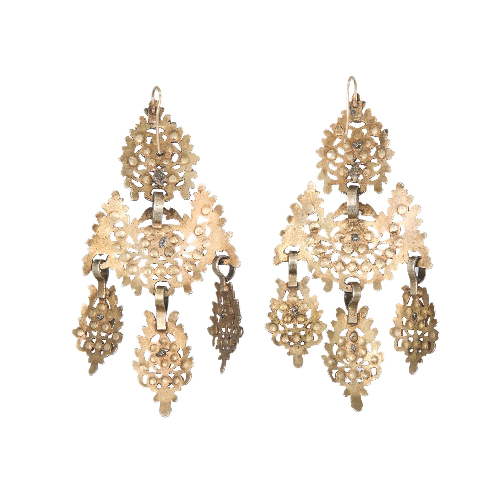 Iberian Rock Crystal Earrings-Charlotte Sayers Antique Jewellery