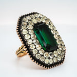 Iberian Tourmaline and Chrysoberyl Ring-Charlotte Sayers Antique Jewellery