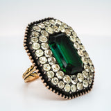 Iberian Tourmaline and Chrysoberyl Ring-Charlotte Sayers Antique Jewellery