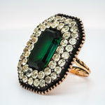 Iberian Tourmaline and Chrysoberyl Ring-Charlotte Sayers Antique Jewellery