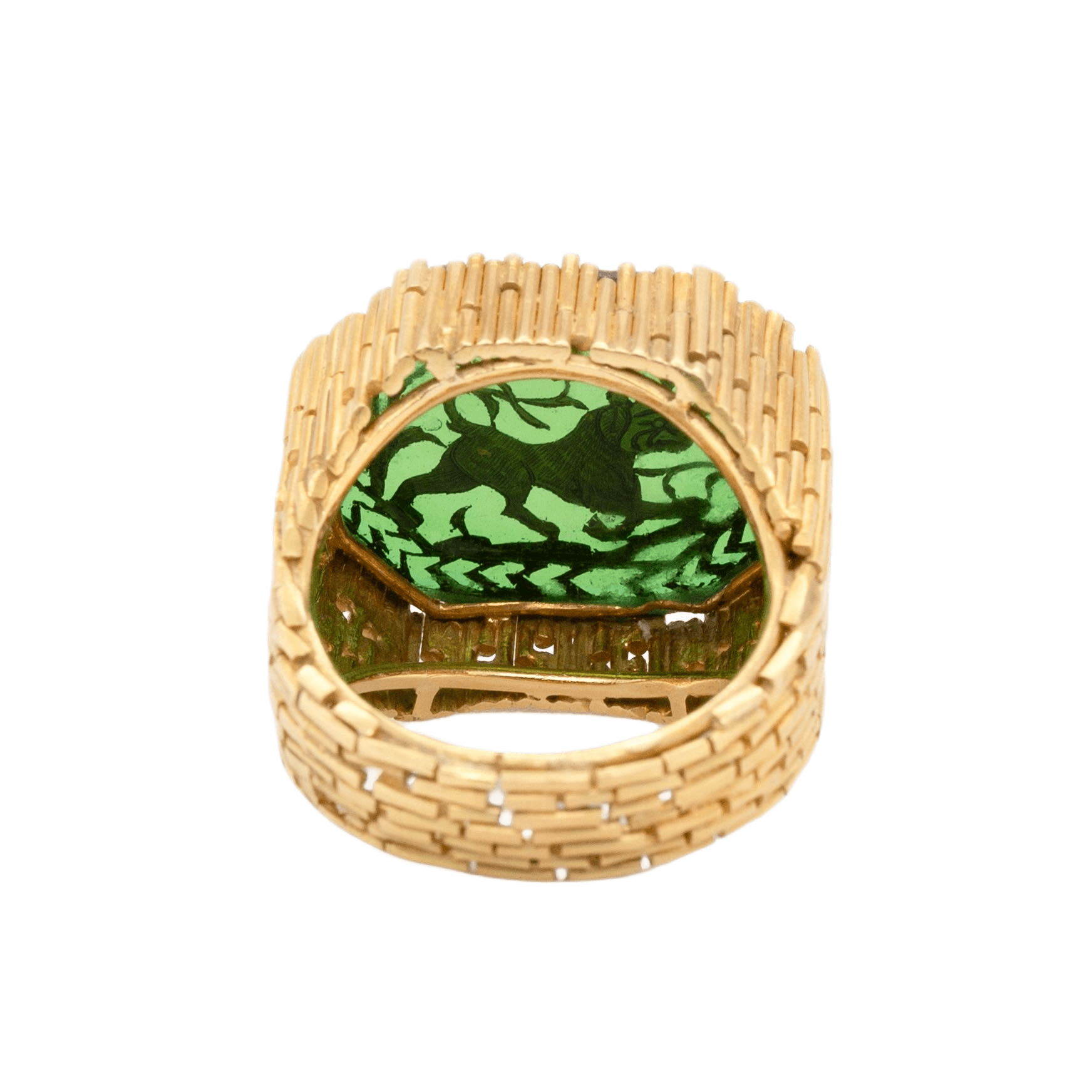 Indian Pratapgarh Thewa Ring-Charlotte Sayers Antique Jewellery