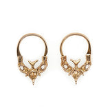 Italian Hoop Earrings-Charlotte Sayers Antique Jewellery