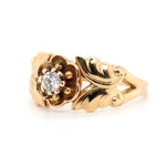 Jensen Diamond Flower Ring-Charlotte Sayers Antique Jewellery