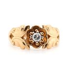 Jensen Diamond Flower Ring-Charlotte Sayers Antique Jewellery