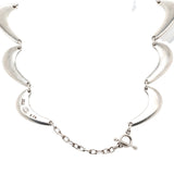 Jensen Nanna Ditzel Silver Necklace-Charlotte Sayers Antique Jewellery