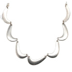 Jensen Nanna Ditzel Silver Necklace-Charlotte Sayers Antique Jewellery