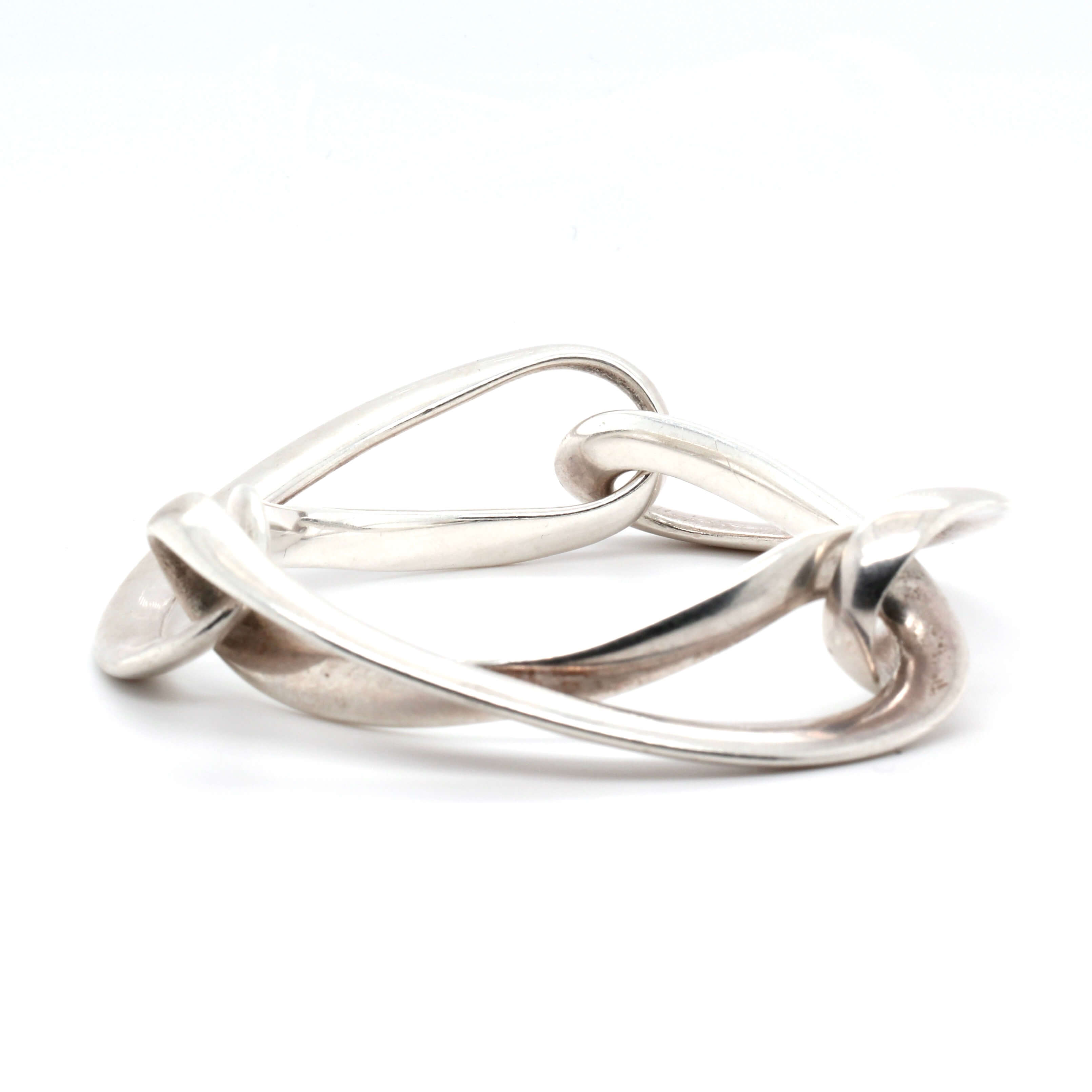 Jensen Silver Bangle-Charlotte Sayers Antique Jewellery