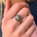 Jensen Silver Ring-Charlotte Sayers Antique Jewellery