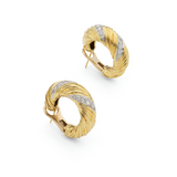 Kutchinsky Diamond Hoop Earrings-Charlotte Sayers Antique Jewellery