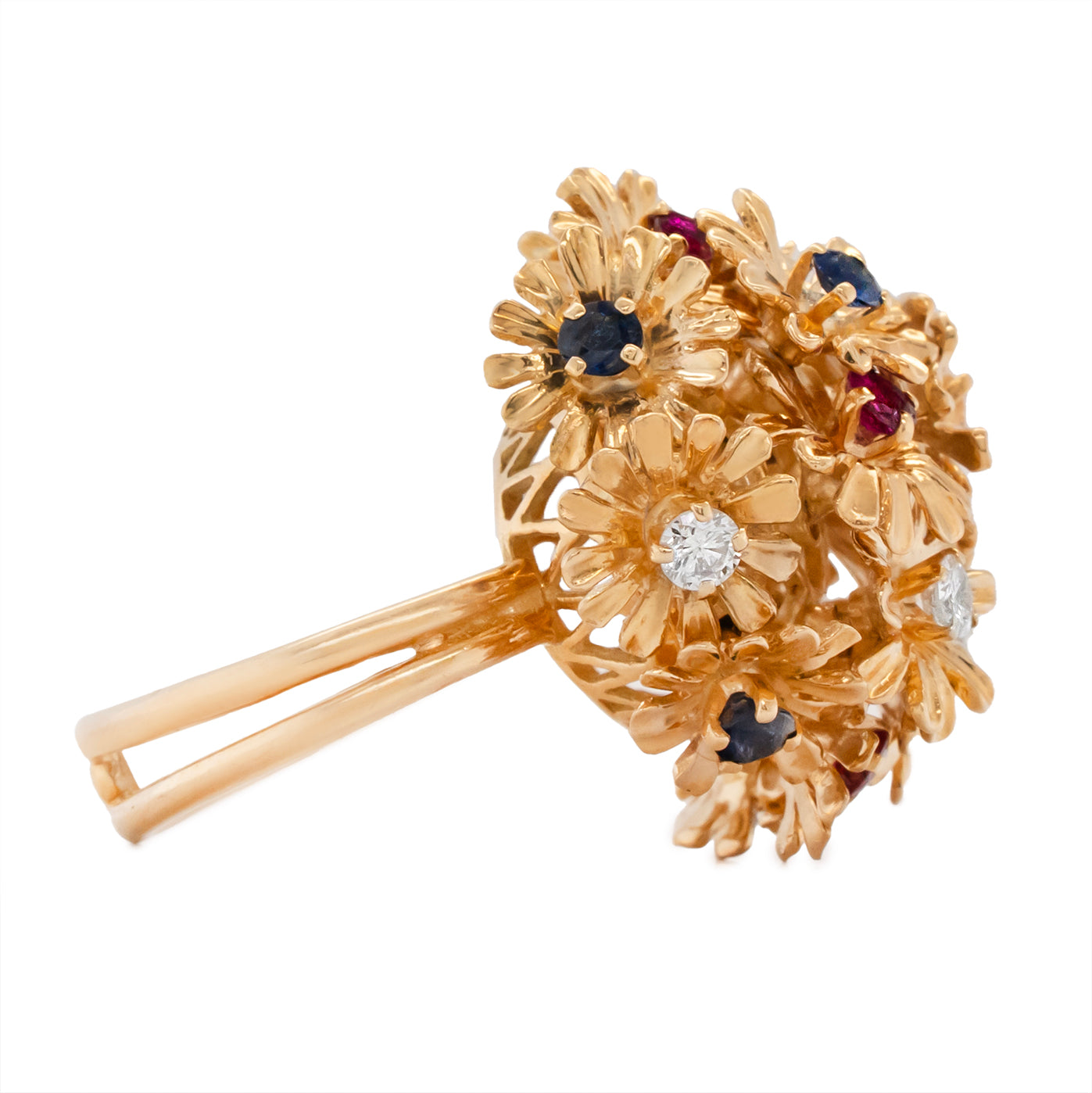 Kutchinsky Flower Ring-Charlotte Sayers Antique Jewellery