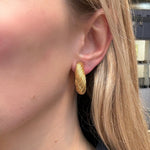 Kutchinsky Gold Hoop Earrings-Charlotte Sayers Antique Jewellery
