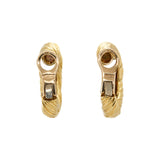 Kutchinsky Gold Hoop Earrings-Charlotte Sayers Antique Jewellery