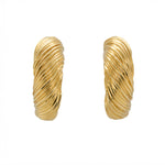 Kutchinsky Gold Hoop Earrings-Charlotte Sayers Antique Jewellery