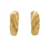 Kutchinsky Gold Hoop Earrings-Charlotte Sayers Antique Jewellery