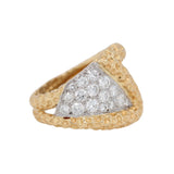 Kutchinsky Gold and Brilliant Cut Diamond Ring-Charlotte Sayers Antique Jewellery