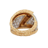 Kutchinsky Gold and Brilliant Cut Diamond Ring-Charlotte Sayers Antique Jewellery