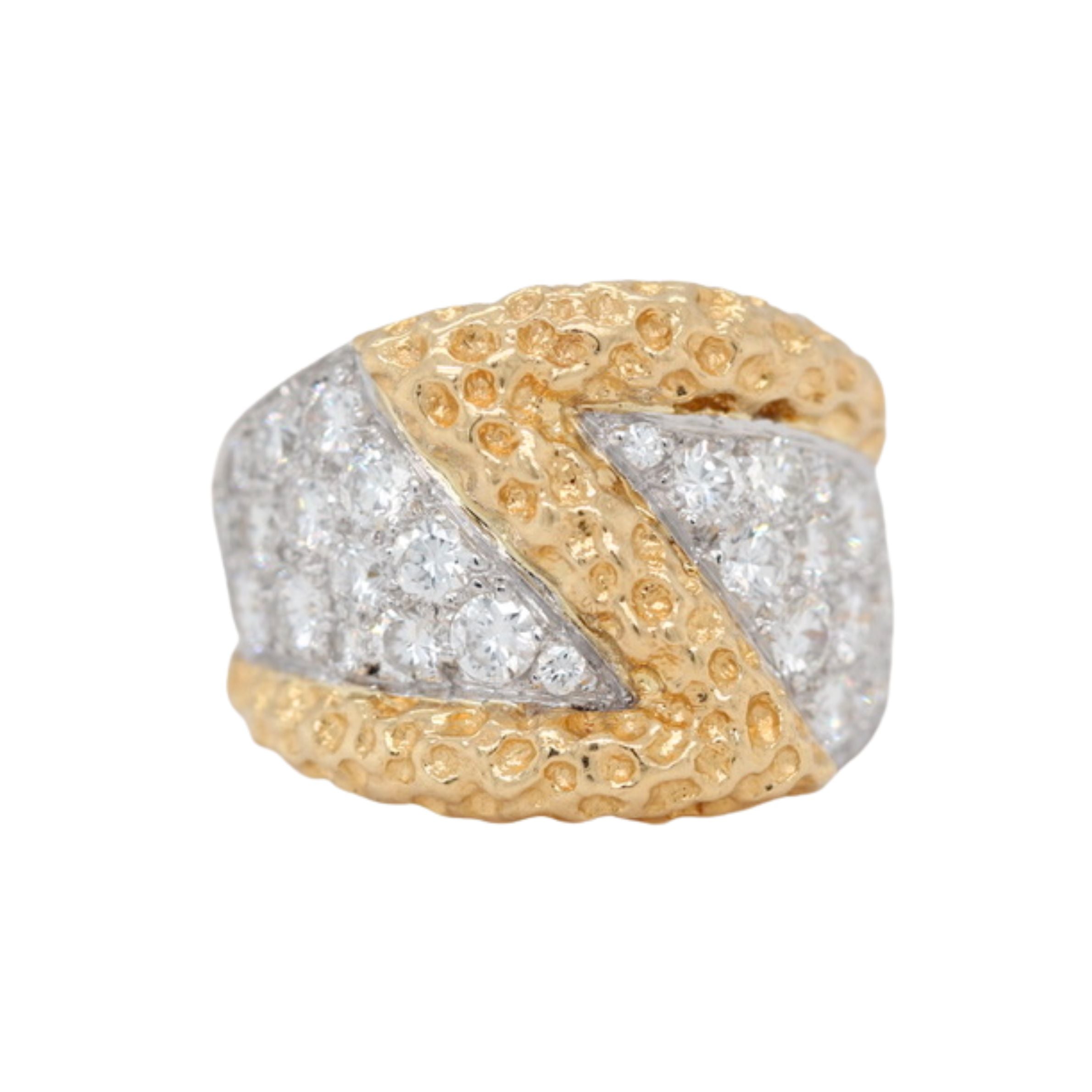 Kutchinsky Gold and Brilliant Cut Diamond Ring-Charlotte Sayers Antique Jewellery