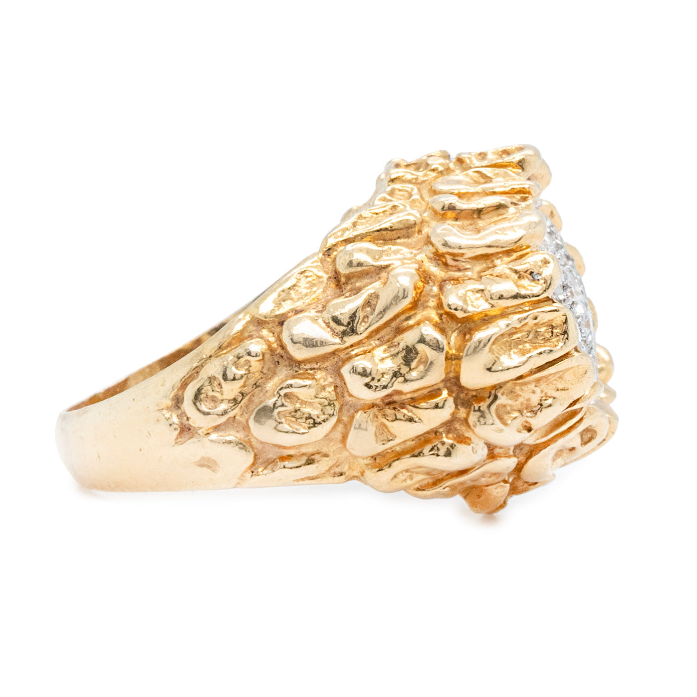 Kutchinsky Pavé Set Diamond Ring-Charlotte Sayers Antique Jewellery