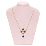 Lapis Lazuli Lavalier Pendant-Charlotte Sayers Antique Jewellery