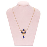 Lapis Lazuli Lavalier Pendant-Charlotte Sayers Antique Jewellery