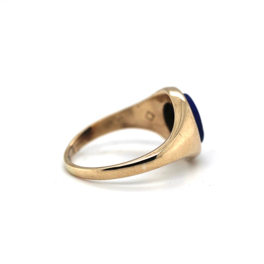 Lapis Lazuli Signet Ring-Charlotte Sayers Antique Jewellery