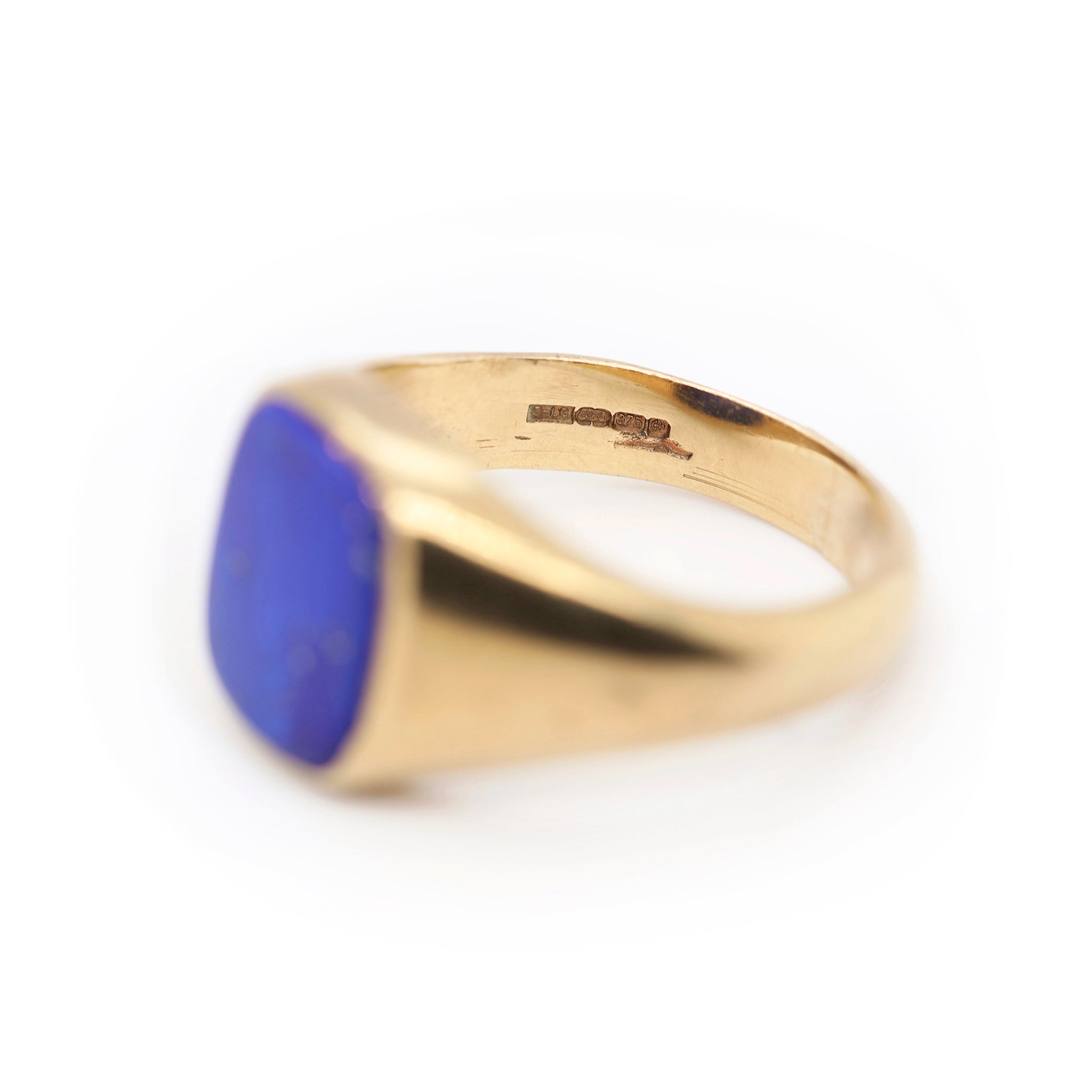 Lapis Lazuli Signet Ring-Charlotte Sayers Antique Jewellery