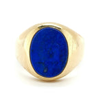 Lapis Lazuli Signet Ring-Charlotte Sayers Antique Jewellery