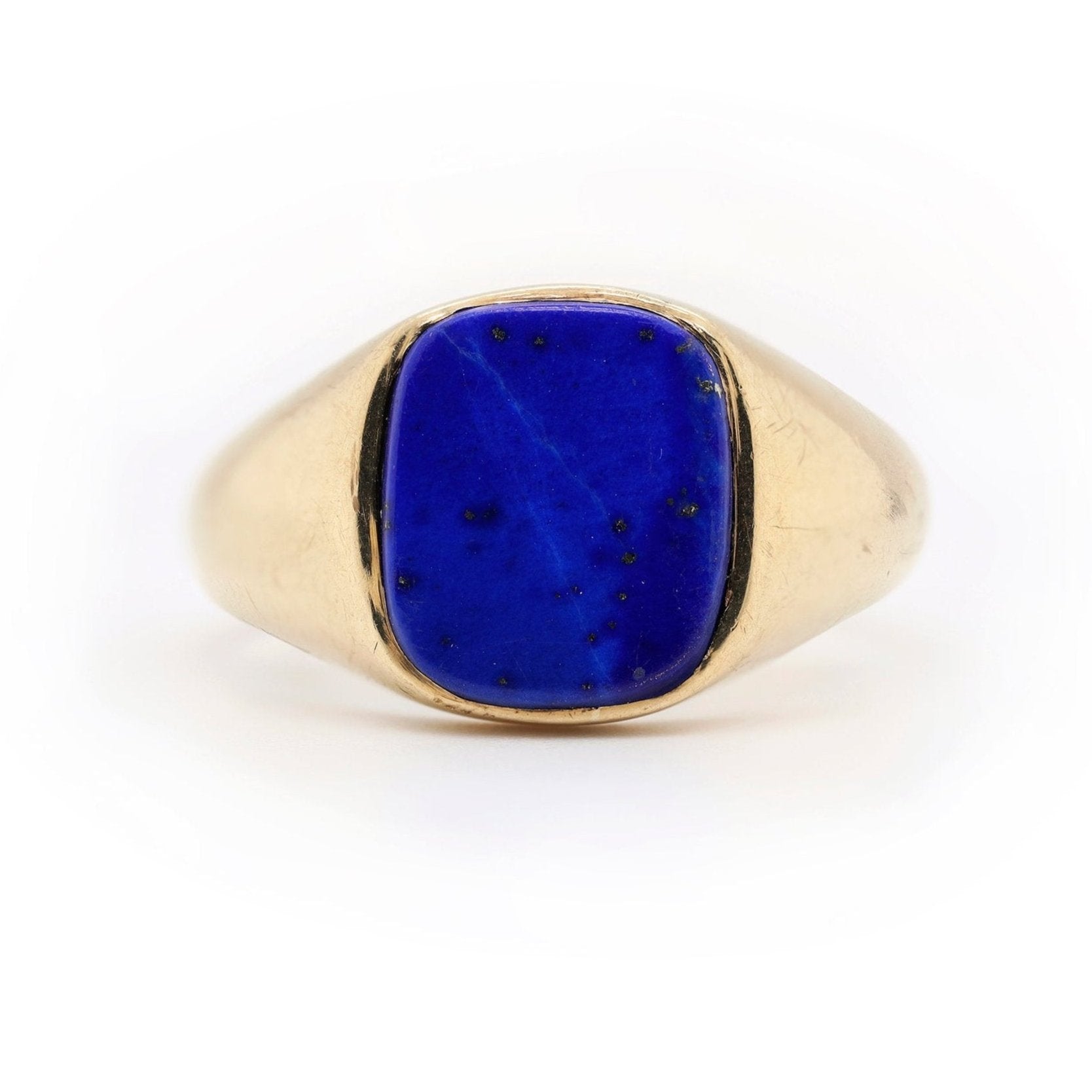 Lapis Lazuli Signet Ring-Charlotte Sayers Antique Jewellery