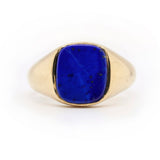 Lapis Lazuli Signet Ring-Charlotte Sayers Antique Jewellery