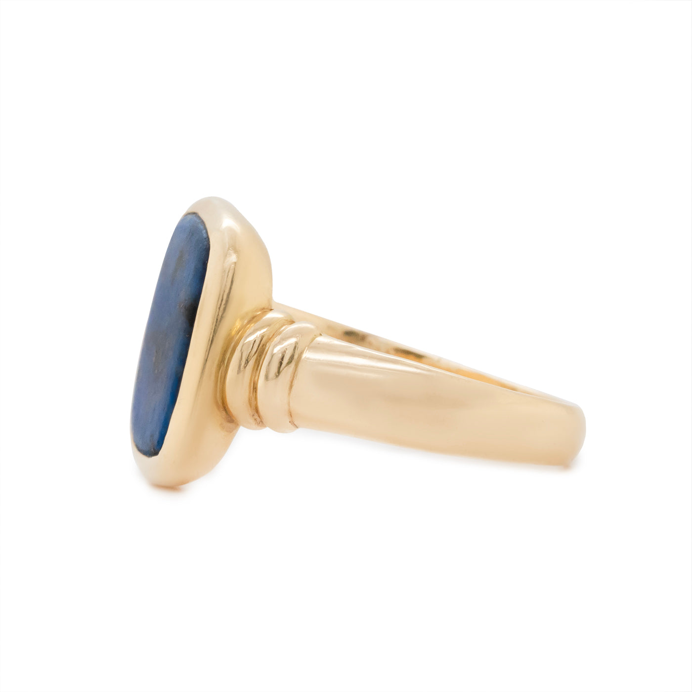 Lapis Signet Ring-Charlotte Sayers Antique Jewellery