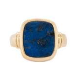 Lapis Signet Ring-Charlotte Sayers Antique Jewellery