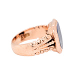 Lapis Signet Style Ring-Charlotte Sayers Antique Jewellery