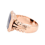 Lapis Signet Style Ring-Charlotte Sayers Antique Jewellery