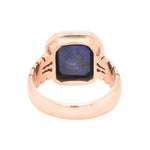 Lapis Signet Style Ring-Charlotte Sayers Antique Jewellery