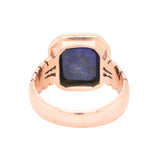 Lapis Signet Style Ring-Charlotte Sayers Antique Jewellery
