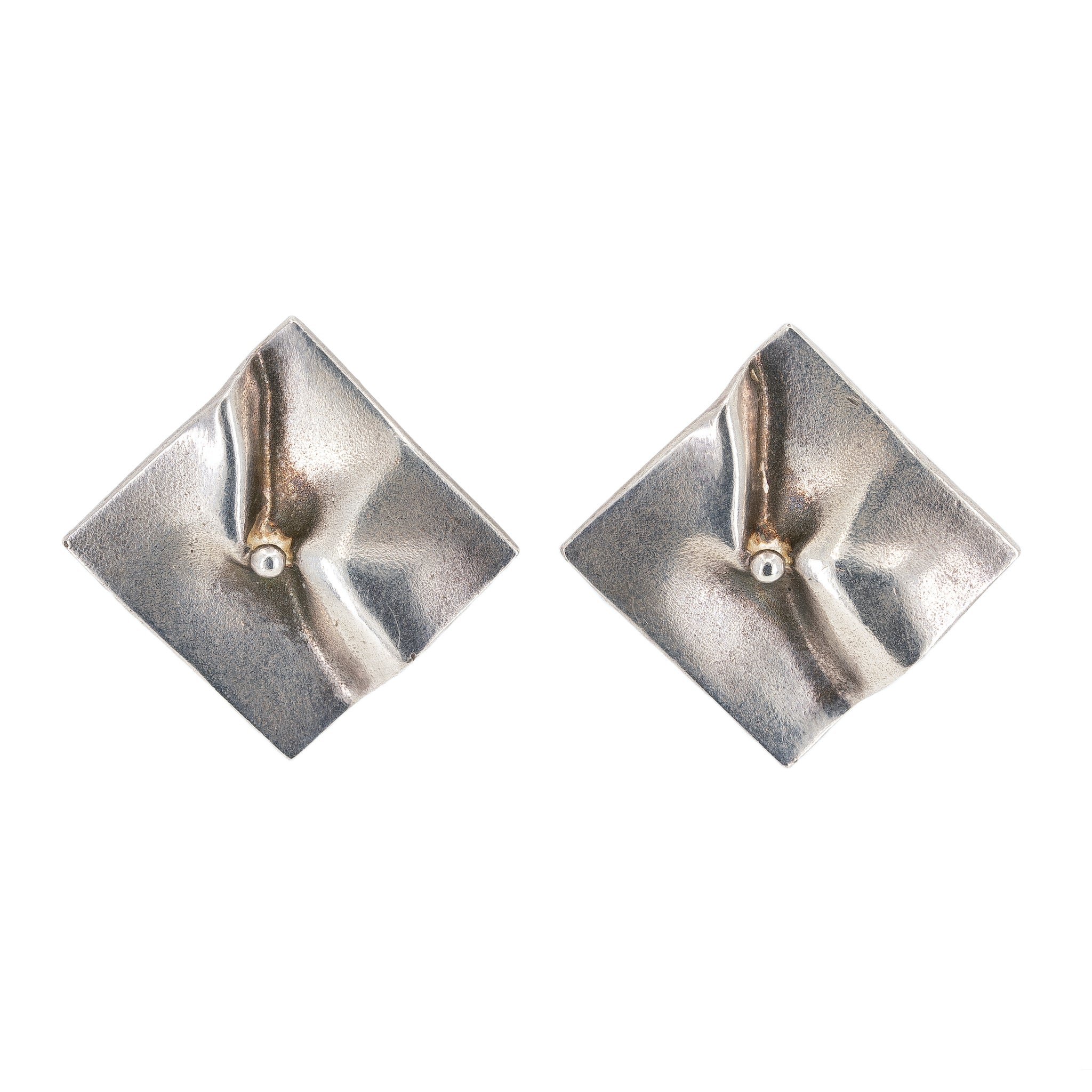 Lapponia Silver Earrings-Charlotte Sayers Antique Jewellery