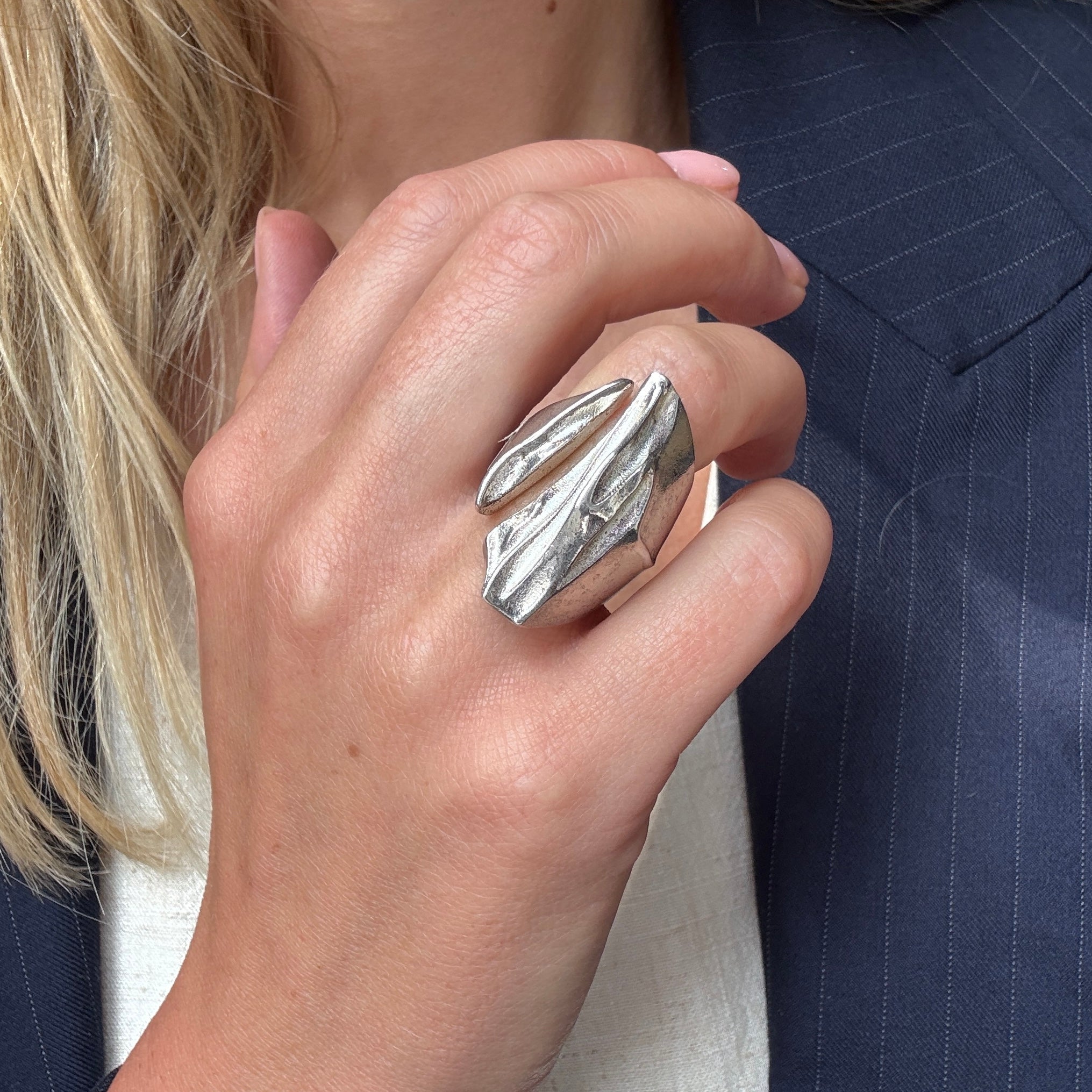 Lapponia Silver Ring-Charlotte Sayers Antique Jewellery