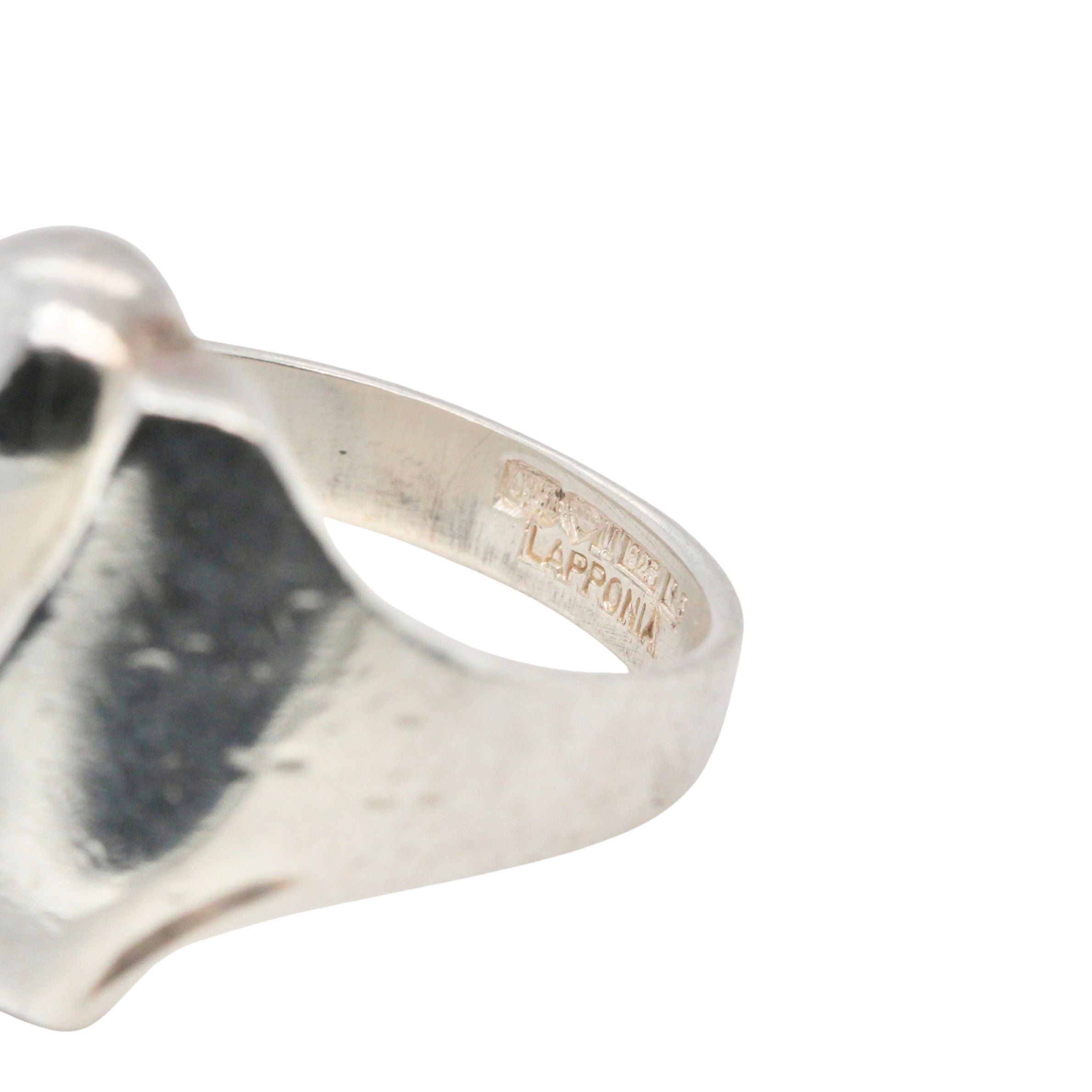 Lapponia Silver Ring-Charlotte Sayers Antique Jewellery