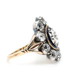 Late Georgian Diamond Cluster Ring-Charlotte Sayers Antique Jewellery