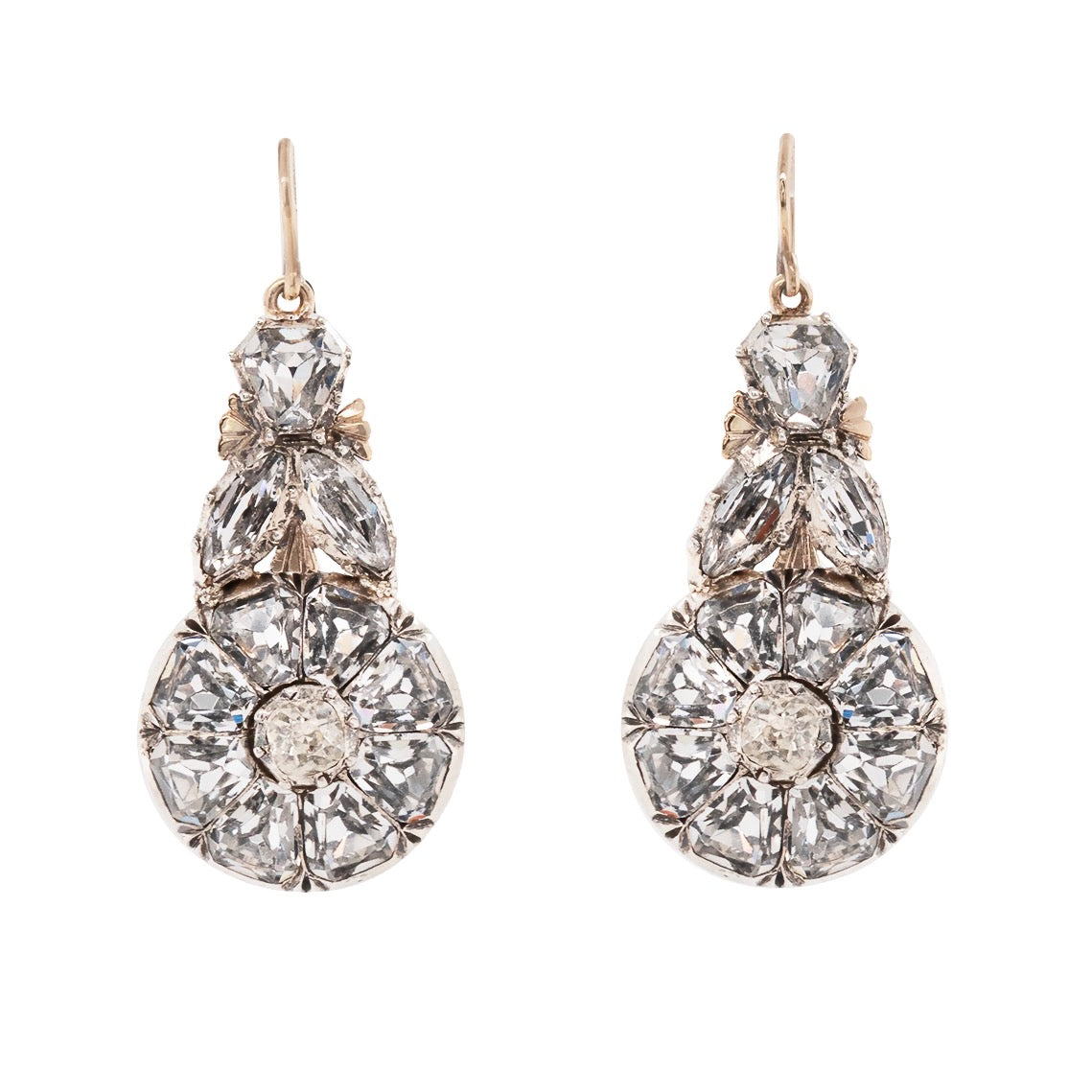 Lazarus Paste Earrings-Charlotte Sayers Antique Jewellery