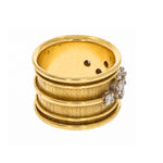 Leo de Vroomen Diamond Band Ring-Charlotte Sayers Antique Jewellery