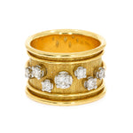 Leo de Vroomen Diamond Band Ring-Charlotte Sayers Antique Jewellery