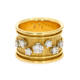 Leo de Vroomen Diamond Band Ring-Charlotte Sayers Antique Jewellery
